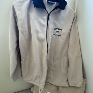 American Dream Beige and Black “Monterey” Fleece Jacket